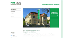 Desktop Screenshot of proergo.de
